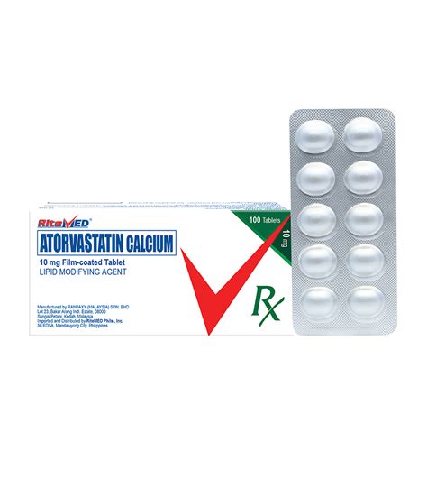 Atorvastatin 10Mg Tablet - Ritemed - Rose Pharmacy Medicine Delivery