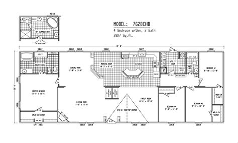 Fleetwood Single Wide Mobile Home Floor Plans - floorplans.click