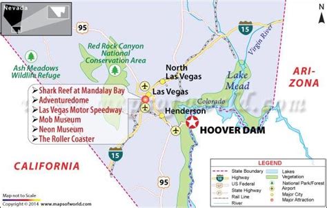 Map Las Vegas To Hoover Dam - Connie Celestina