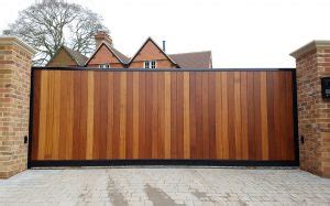 Wooden Sliding Gates | Electric Wooden Sliding Driveway Gates | UK