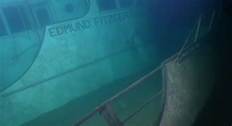 Photos show the wreck of the Edmund Fitzgerald on the bottom of Lake Superior 48 years after the ...