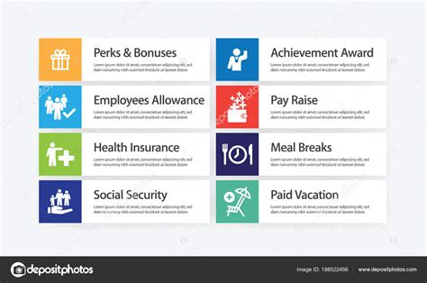 Employee Benefits Infographic Icon Set — Stock Vector © garagestock ...