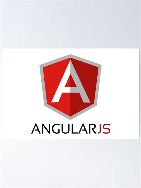 "ANGULAR JS logo" Poster for Sale by hasselbackt | Redbubble