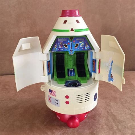 Buzz Lightyear Vintage Toy Story Disney Space Ship rocket 10" playset figure #Disney | Vintage ...