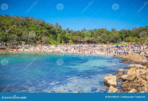 People Relaxing on Shelly Beach in Manly, Sydney, Australia. Editorial Photography - Image of ...