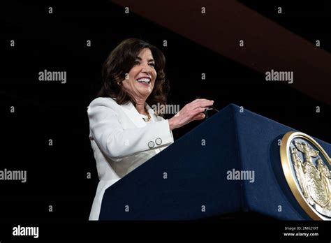 Governor Kathy Hochul delivers remarks during Inauguration ceremony for ...