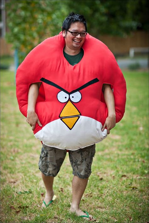 Angry Bird costume with tutorial | Angry birds costumes, Bird costume, Red angry bird