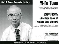 Escapism: Another Look at Nature and Culture | Berkeley Graduate Lectures