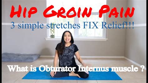 Top 3 Simple Stretches Obturator Internus For Hip Groin Pain Relief ...