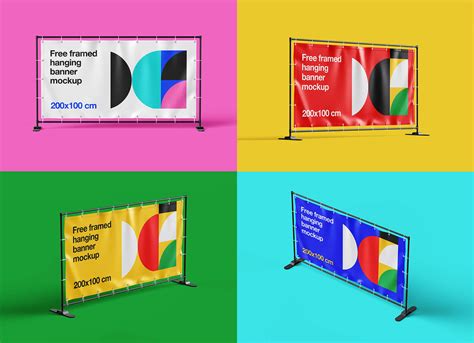 4 Free Horizontal Standing Banner Mockup PSD Files - Good Mockups