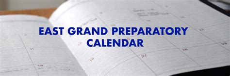 East Grand Preparatory Calendar - Cityscape Schools