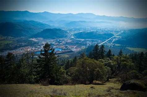 Riddle, Oregon from the top of what my family has always called Mt. Baldy. Not sure what it's ...