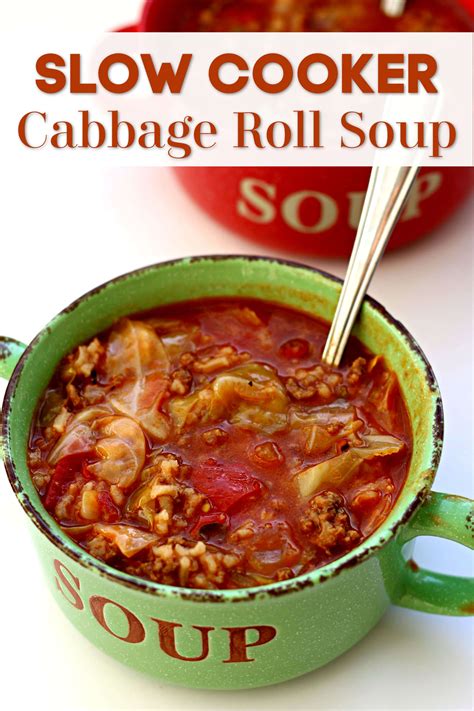 Slow Cooker Cabbage Roll Soup - 365 Days of Slow Cooking and Pressure ...