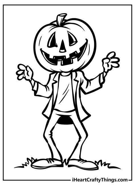 Free Scary Coloring Pages Halloween