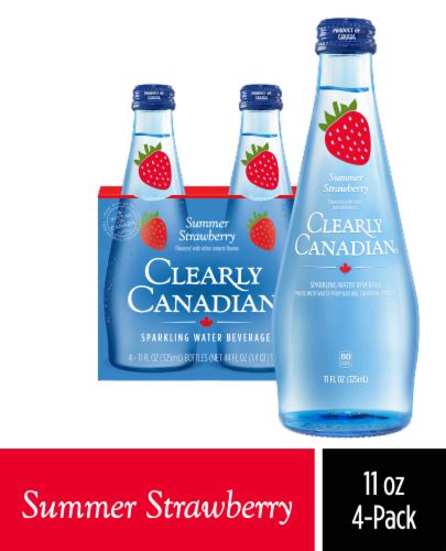 Clearly Canadian® Summer Strawberry Sparkling Water Case, 4 bottles ...