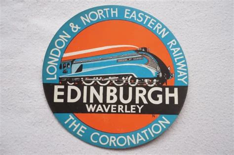 LNER EDINBURGH WAVERLEY The Coronation Original Art Deco Railway ...