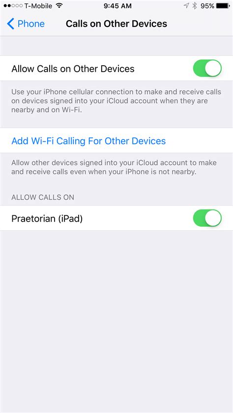 "Add Wi-Fi Calling to Other Devices" button does nothing | MacRumors Forums