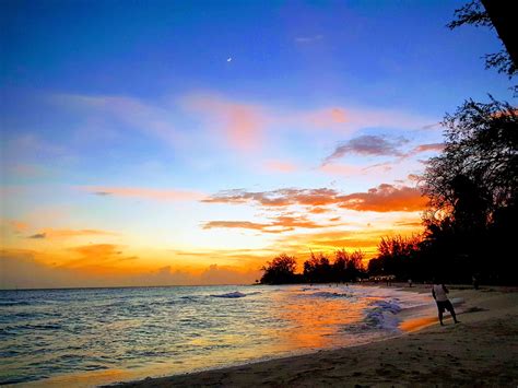 Accra beach at sunset in Barbados. | Great vacations, Back to work after vacation, Vacation