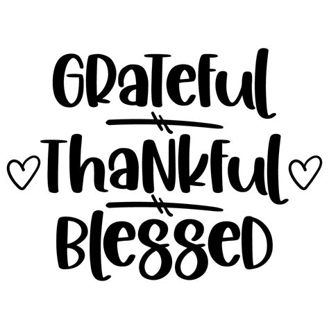 Free SVG Files | SVG, PNG, DXF, EPS | Grateful Thankful Blessed SVG