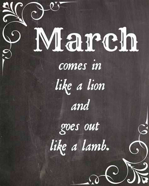 We Can Do This!: March | Weather quotes, March quotes, Like a lion