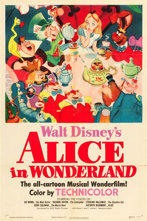 Alice in Wolderland (original poster) | Alice in wonderland poster, Animated movie posters ...