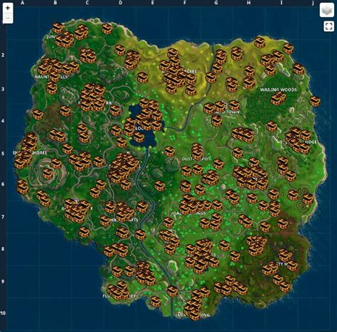 Fortnite: Battle Royale - Chest Map / Loot Map (PC, PS4, Xbox One ...