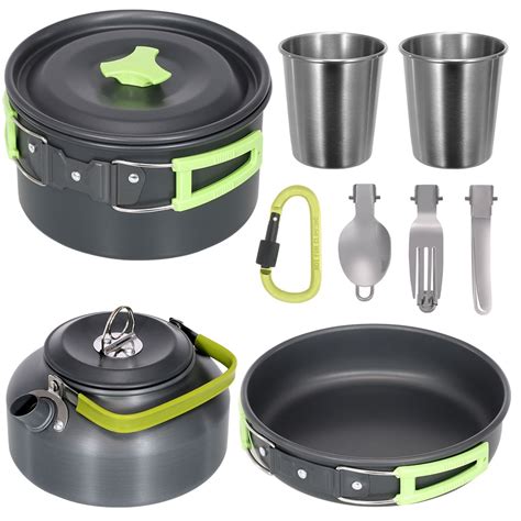 Camping Cookware Set Lightweight Portable Pan – Lucky Hub Shop