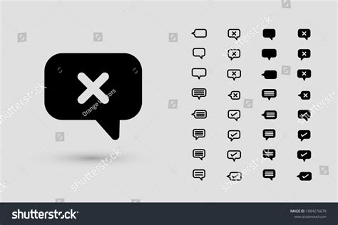 Callout Icon Set Vector Illustration Stock Vector (Royalty Free ...