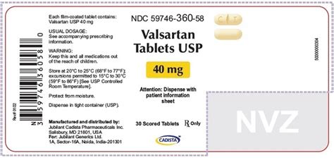 These highlights do not include all the information needed to use VALSARTAN TABLETS safely and ...