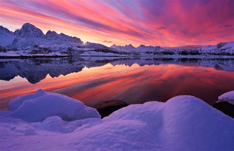 Snowy Mountain Sunset Wallpapers - Top Free Snowy Mountain Sunset Backgrounds - WallpaperAccess