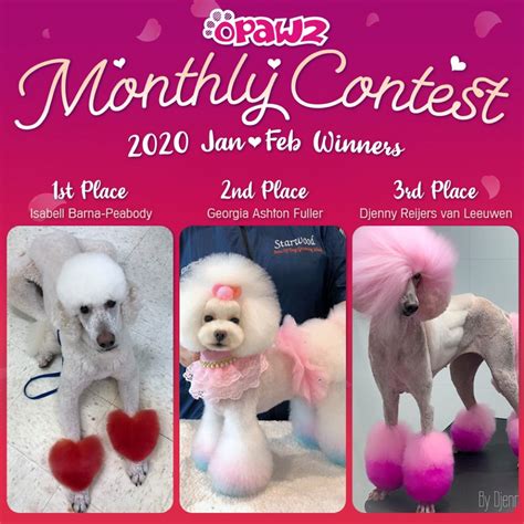 Monthly Grooming Contest Competition Grooming - OPAWZ.com