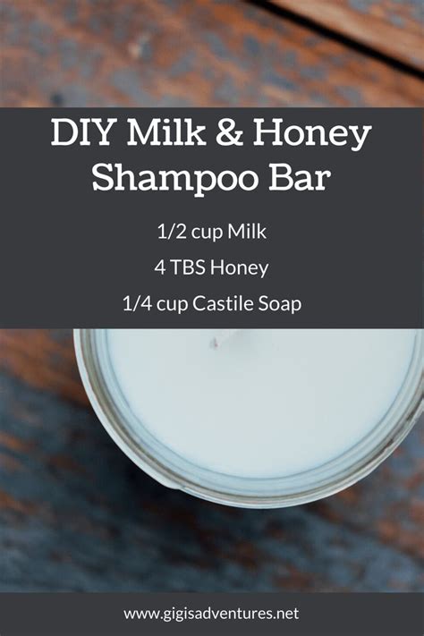 DIY Milk and Honey Shampoo Bar - for Hydration and Natural Highlights ...