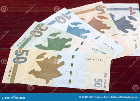 Azerbaijani Manat - New Series of Banknotes Stock Image - Image of economy, azerbaijan: 258114637