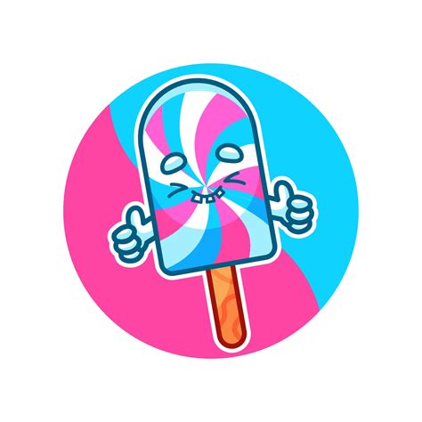 twister ice cream cartoon vector illustration 9514411 Vector Art at ...