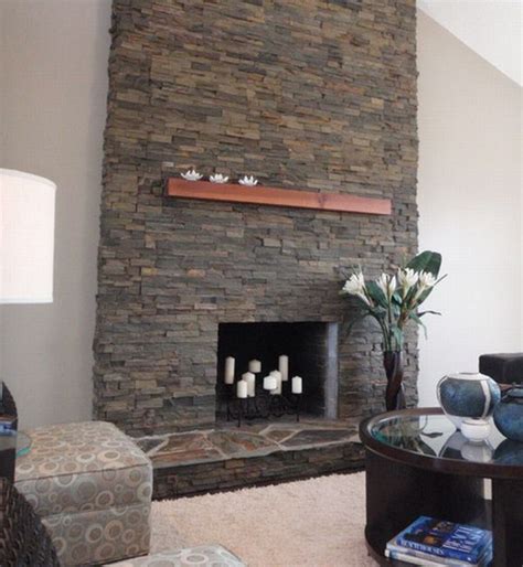 Stunning stone fireplace - Decoist