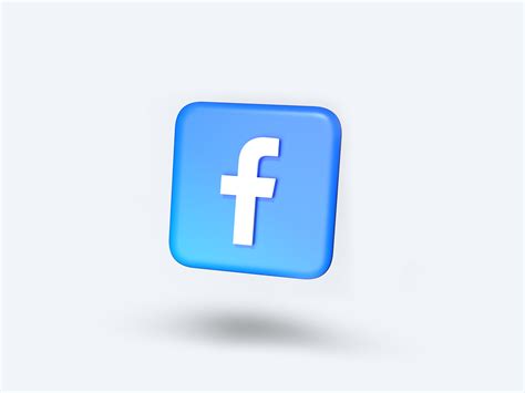 Facebook 3D Icon by Konstantin Mebonia on Dribbble