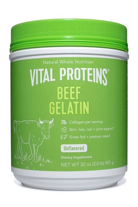 Beef Gelatin - Unflavored | Beef gelatin powder, Beef gelatin, Vital ...