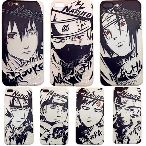 Sketch Naruto mens case cool for Apple iphone 7 8 X XSMAX XR silicone ...