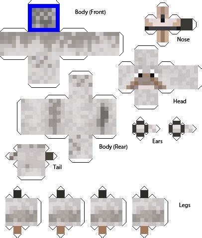 Papercraft Dog (Blue Collar)(Doggy Talents Mod | Minecraft printables ...