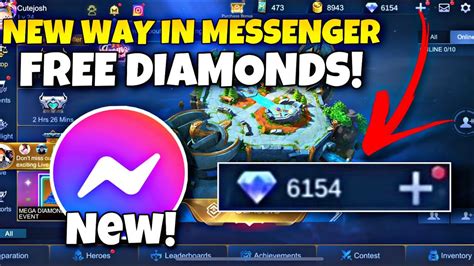 FREE DIAMONDS USING MESSENGER - Free diamonds mobile legends 2021 - YouTube