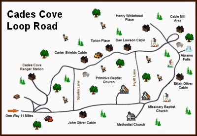 cades cove hiking map - Johanne Kane