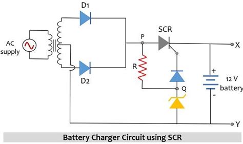 Scr battery charger circuit diagram