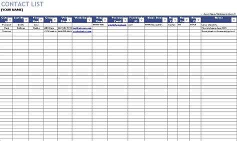 Free Client Database Template (Excel, PDF) - Excel TMP