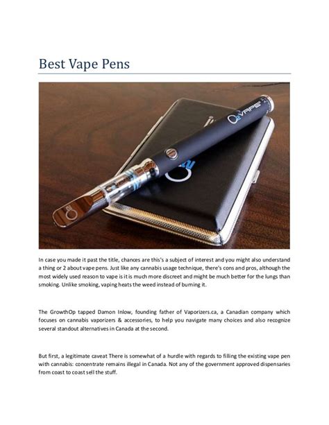 Best Oil Vape Pen