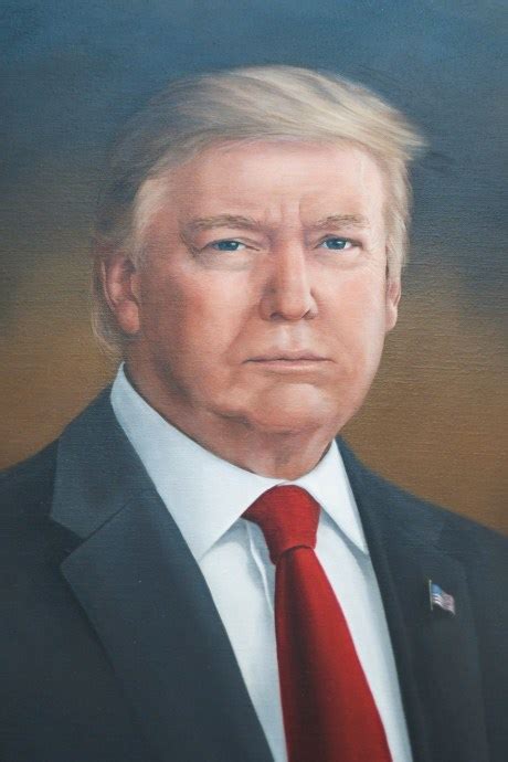 President Donald Trump's portrait now hanging at Colorado Capitol