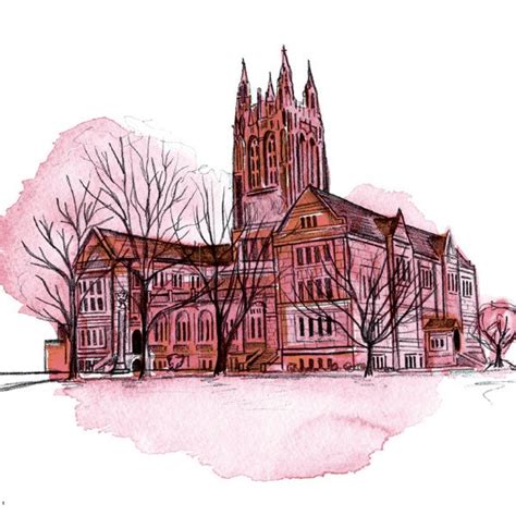 Boston College Gasson Hall print