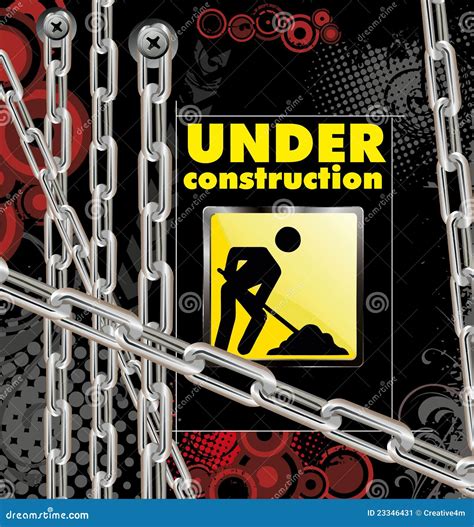 Under Construction Background Stock Illustration - Illustration of ...