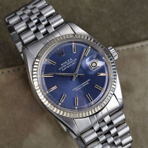 ROLEX ROLEX 1601 DATEJUST BLUE DIAL