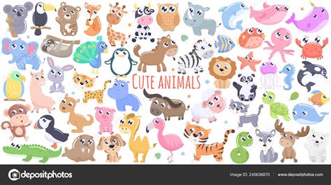 Modelo sin costuras con animales lindos. ilustración vectorial — Vector de stock © svetlam ...