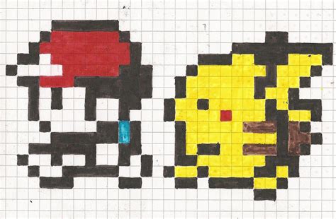 8 Bit Pikachu Following Ash V2 by WarbyWasTaken on DeviantArt